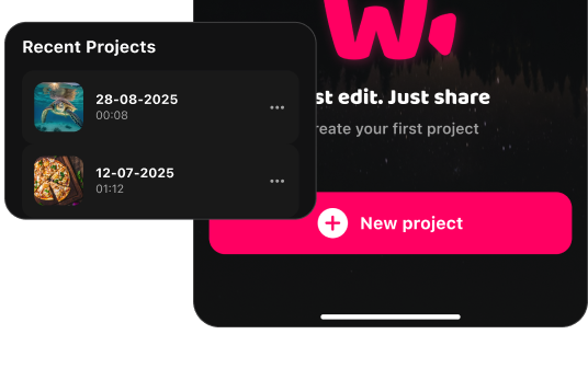 Wayditor home screen
